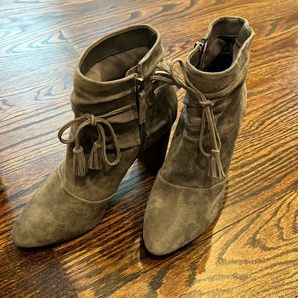 White House black market grey booties